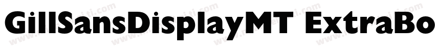 GillSansDisplayMT ExtraBold字体转换